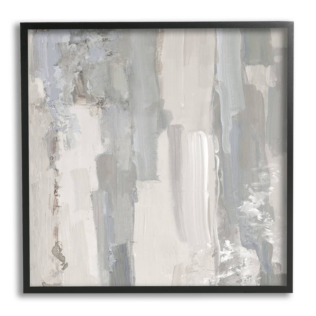 Stupell Industries Grey Brushed Abstract Arrangement Framed Giclee Art